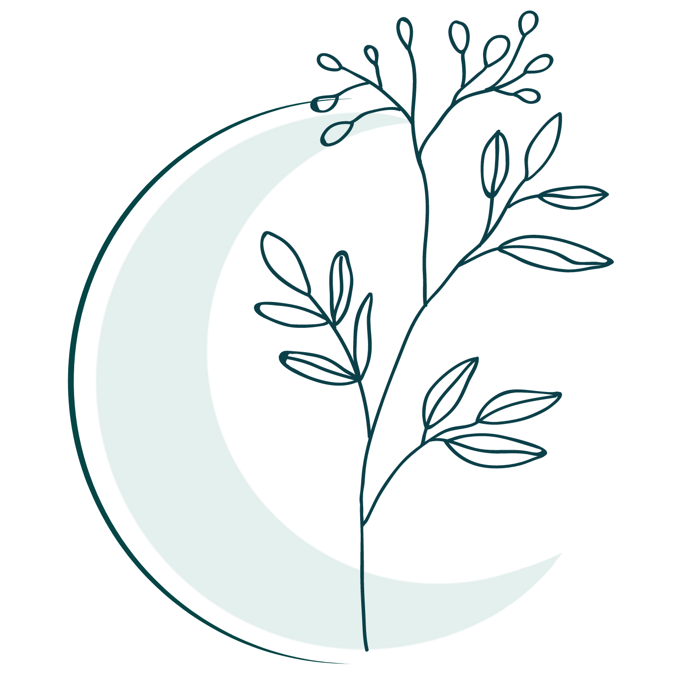 Logo Lagardienne en vert moyen lune et plante